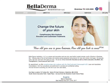 Tablet Screenshot of belladermaskinclinic.com